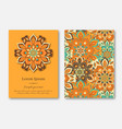 set cards flyers brochures templates vector image vector image