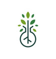 tree root lab laboratory leaf logo icon vector image