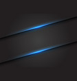abstract blue light line slash on dark grey vector image vector image