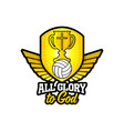 athletic christian logo vector image
