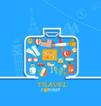 concept of the travel vector image