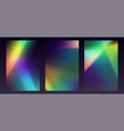 crystal refraction overlay leak flare rainbow vector image vector image