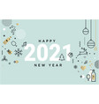 happy new year 2021 vector image