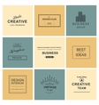 retro vintage emblem or logo set design elements vector image vector image