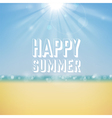 summer tropical holidays background vector image vector image