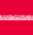 christmas banner snowflakes vector image