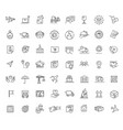 collections of icons representing shipping vector image vector image