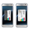 in a realistic style the concept of mobile vector image