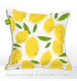 summer fresh lemon seamless graphic vector image vector image