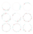 cute hand draw style pastel pink and blue spring vector image vector image