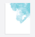hand drawing watercolor background vector image