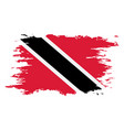 trinidad and tobago flag grunge brush color image vector image