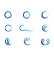 c wave logo design vector image