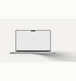 modern new realistic opened laptop on white vector image