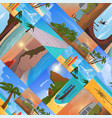 summer time vacation nature tropical beach vector image vector image