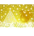 christmas gold background vector image