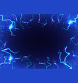 electric lightning field abstract flash background vector image