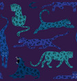seamless pattern of leopard vector image
