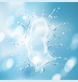 water splashing with transparency vector image