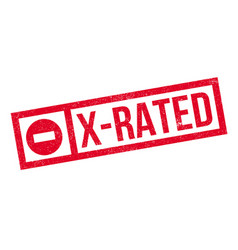X-rated rubber stamp Royalty Free Vector Image