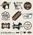 dog and pet store labels vector image