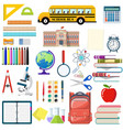 big school set vector image