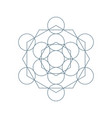 flower of life sacred geometry symbol harmony vector image