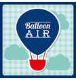 balloon air design over background vector image vector image