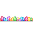 seamless easter egg border vector image