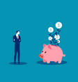 business person looking the investment growth vector image vector image