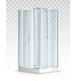 shower transparent glass cabin vector image vector image