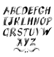 alphabet for your design hand drawn vector image
