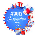 4th july independence day of usa vector image