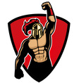 big muscle warrior vector image vector image