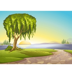 Landscape background Royalty Free Vector Image