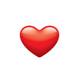 Red heart icon on white Royalty Free Vector Image