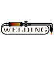 symbol for welder design vector image vector image