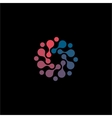isolated abstract colorful flower logo vector image vector image