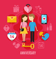 valentines day concept vector image