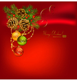 red christmas background vector image