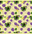seamless pattern on a tropical theme toucan bird vector image