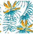 orange gloriosa painting blue color seamless vector image vector image
