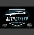 auto dealer logo emblem vector image vector image