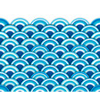 water wave seamless pattern vector image