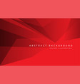 abstract red tone polygon geometric design vector image