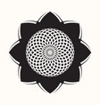 black flower 0004 vector image vector image