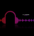 music streaming background vector image