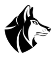 wolf head symbol vector image