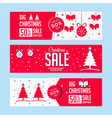 christmas sale banner vector image