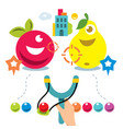 hunting for virtual creatures concept vector image